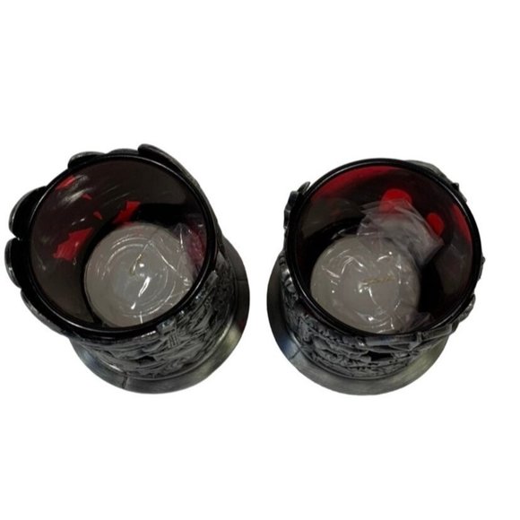 Nativity Angels Votive Candle Holders Macys Home for the Holidays 1997 Set Of 2 - Picture 4 of 9